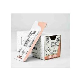 MCP3160H-1/2 Circle Oval Round Body VISI-BLACK JB, 3-0, 26 mm, MONOCRYL PLUSViolet Monofilament 70 cm