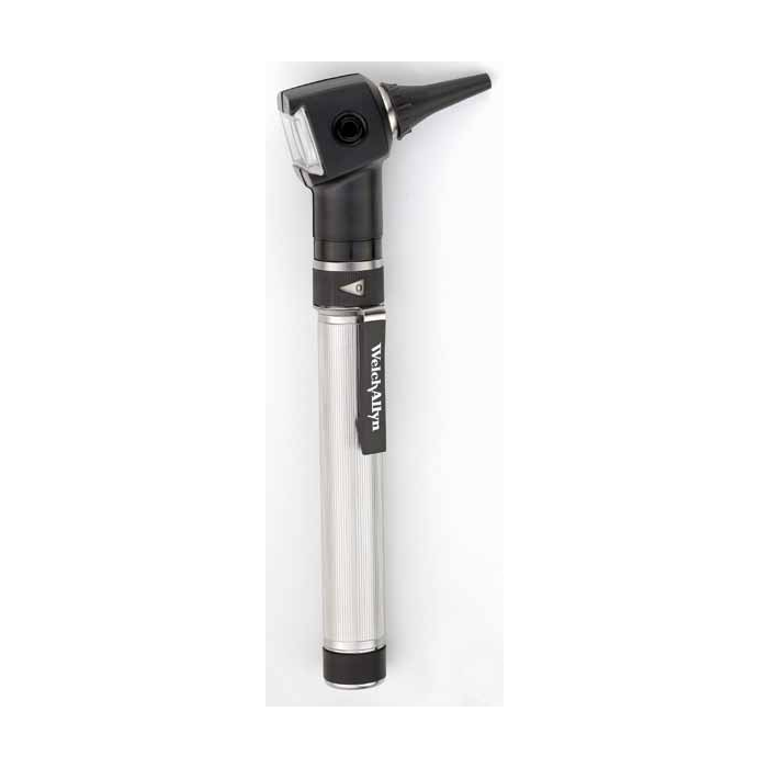 Welch Allyn Clinic Pocket Fiber Optic Otoscope with metal handle
