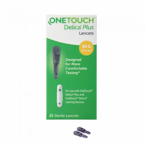 [OT_DELICA_PLUS_LANCETS_BOX OF 25_1] EC OneTouch Delica Plus Lancets (Box of 25)